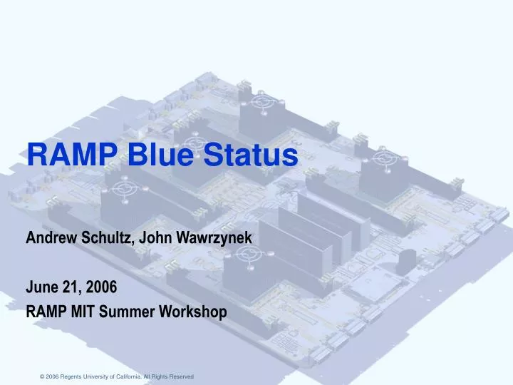 ramp blue status