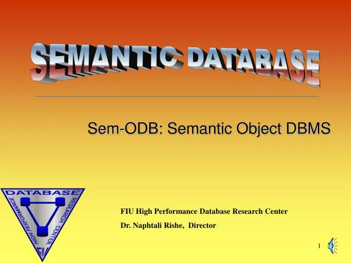 sem odb semantic object dbms