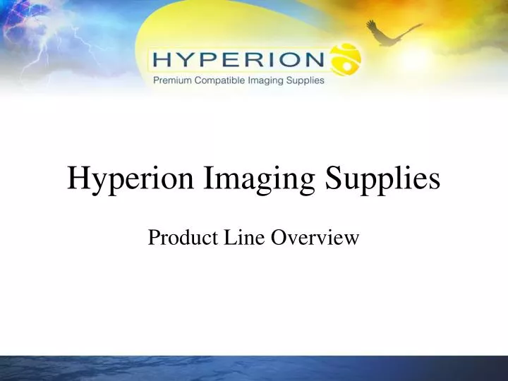 hyperion imaging supplies