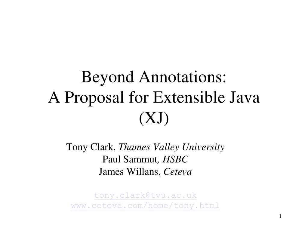 PPT - Extensible Java: Harnessing Domain Specific Languages for ...