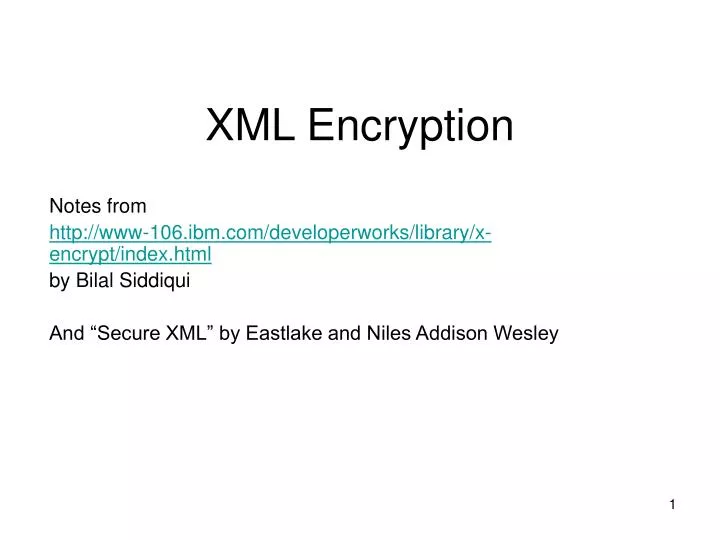 xml encryption
