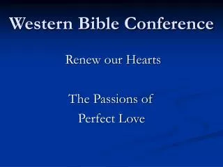Western Bible Conference
