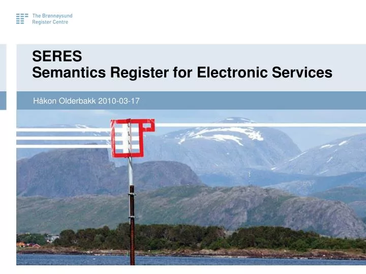 seres semantics register for electronic services