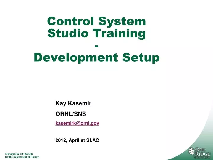 control system studio training development setup