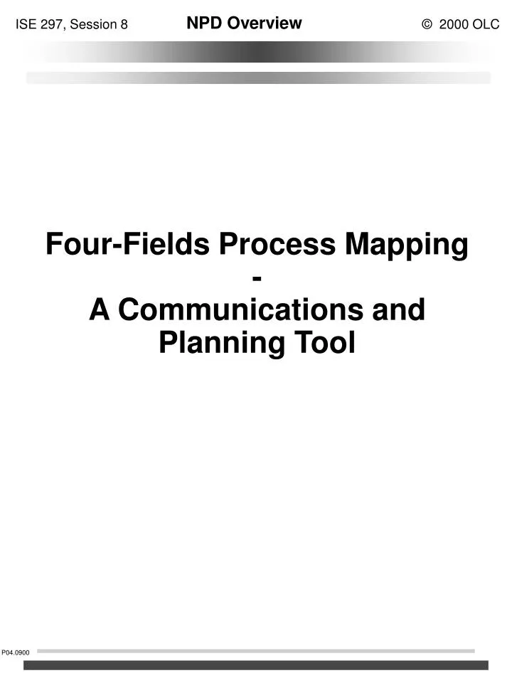 four fields process mapping a communications and planning tool