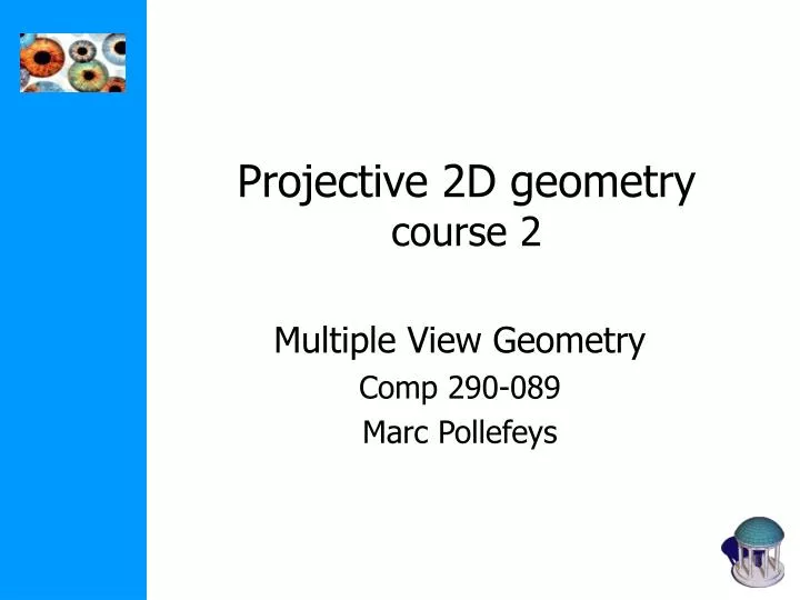 projective 2d geometry course 2