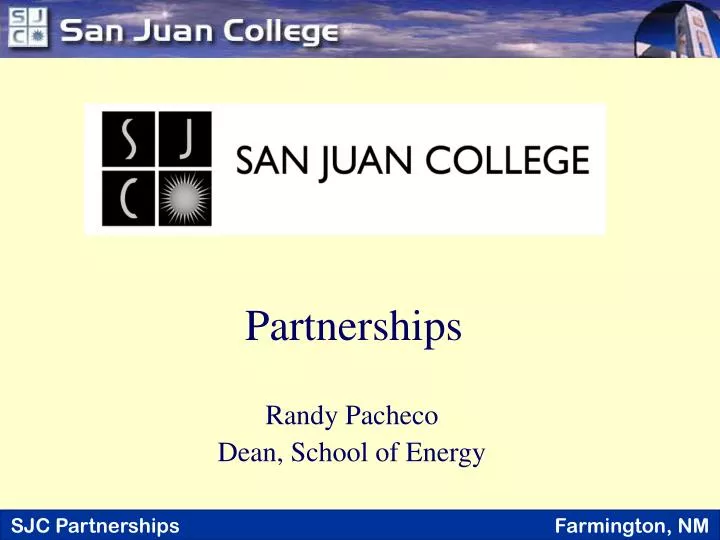 randy pacheco dean school of energy
