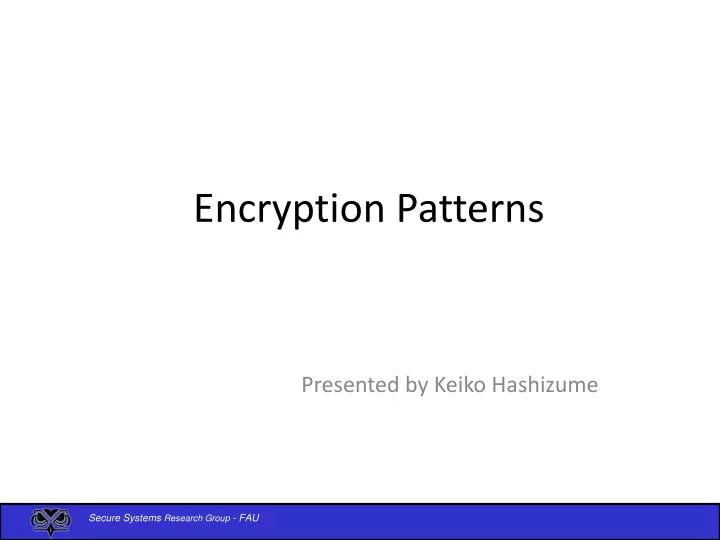 encryption patterns