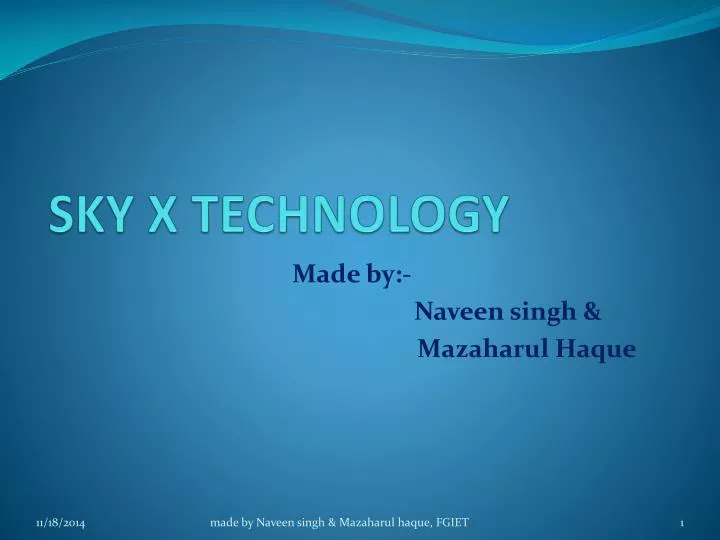 sky x technology