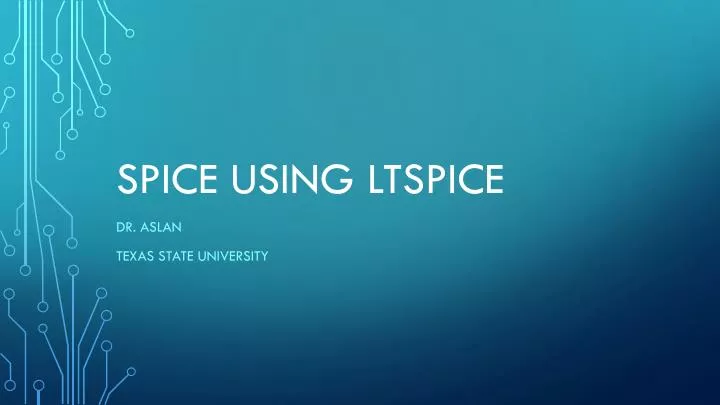 spice using ltspice