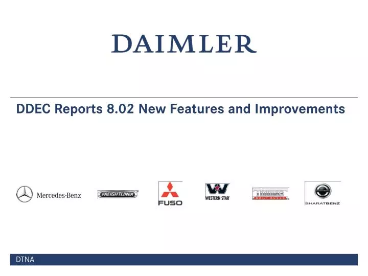 ddec reports 8 02 new features and improvements
