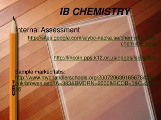 IB CHEMISTRY
