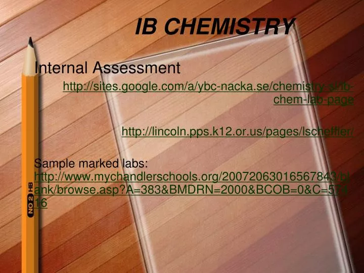 ib chemistry
