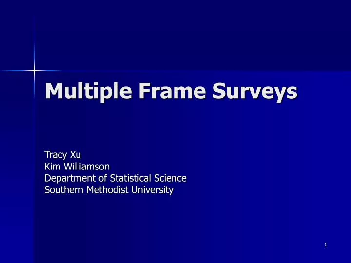 multiple frame surveys