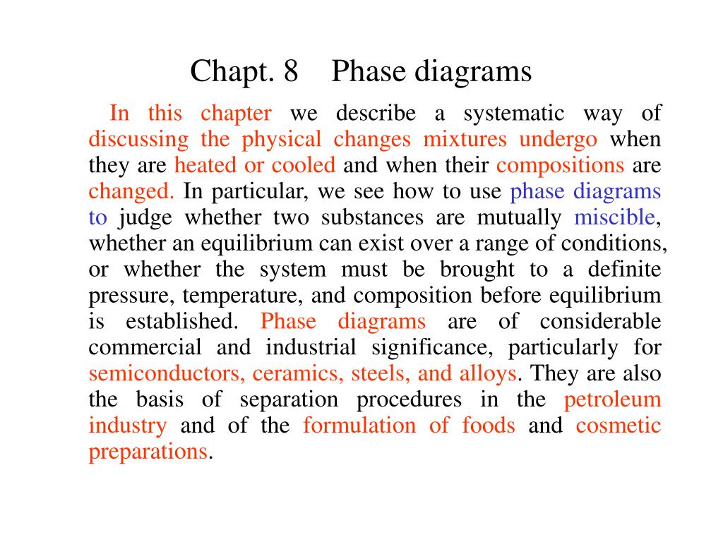 PPT - Understanding Phase Diagrams: Physical Changes in Mixtures ...
