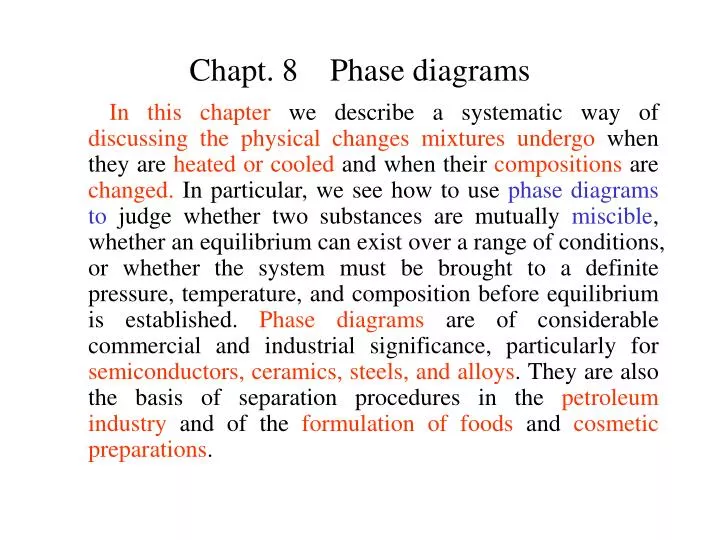 chapt 8 phase diagrams
