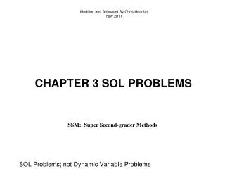 Chapter 3 sol problems