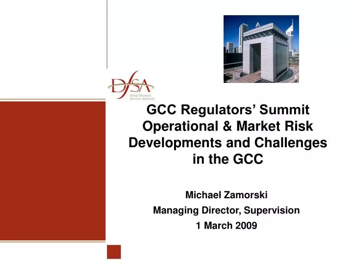 gcc regulators summit operational market risk developments and challenges in the gcc