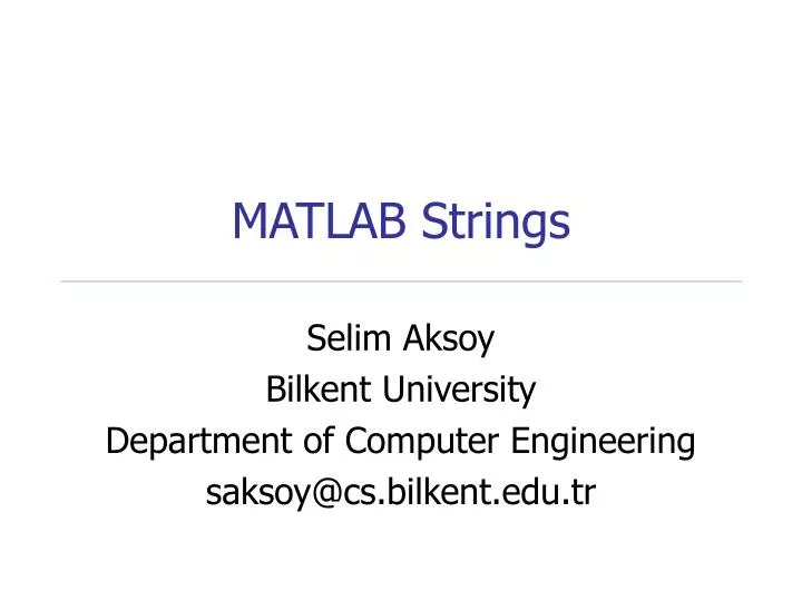 matlab strings