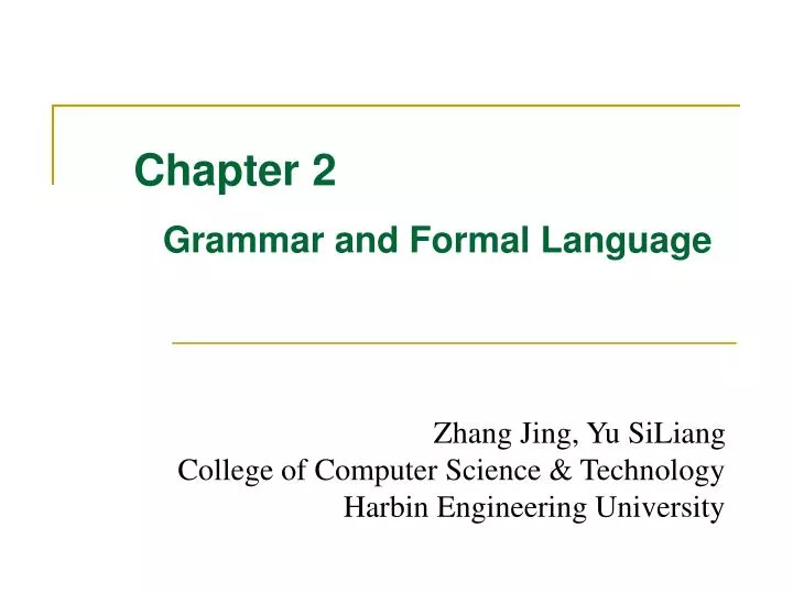 chapter 2 grammar and formal language