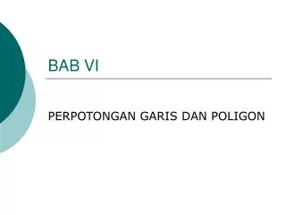bab vi