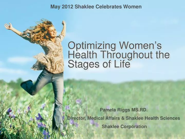 optimizing women s health throughout the stages of life