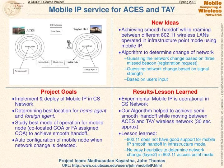 mobile ip service for aces and tay