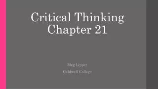 Critical Thinking Chapter 21