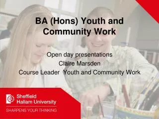 BA (Hons) Youth and Community Work