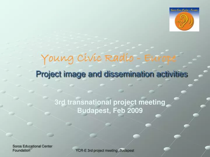 project image and dissemination activities