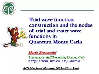 Trial wave function construction and the nodes of trial and exact wave functions in