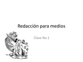 redacci n para medios