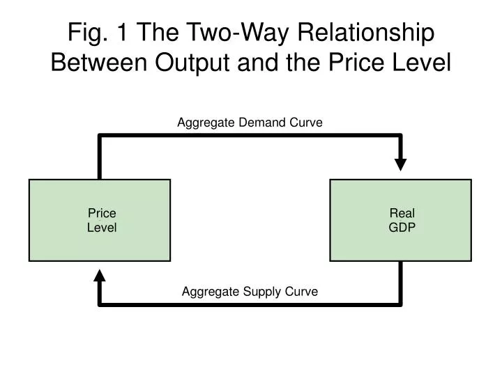 fig 1 the two way relationship between output and the price level