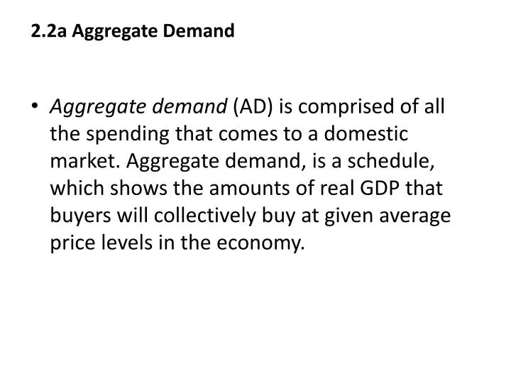 2 2a aggregate demand