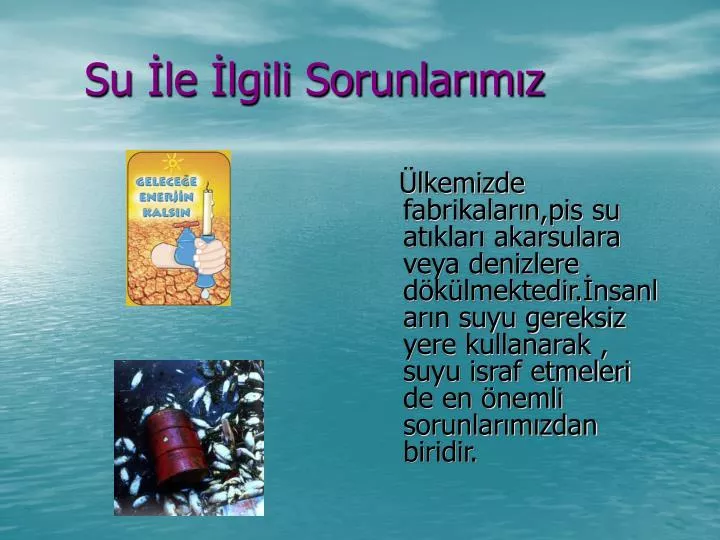 su le lgili sorunlar m z