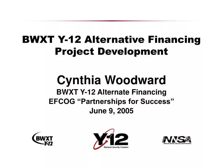 bwxt y 12 alternative financing project development