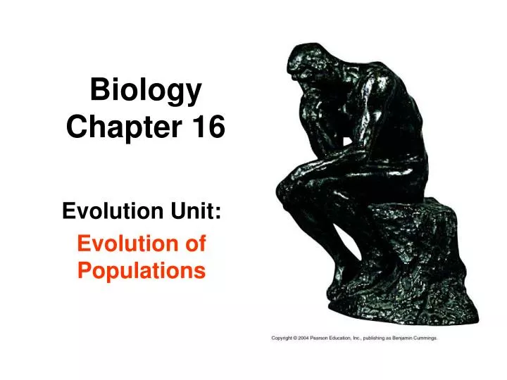 biology chapter 16