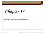 Understanding Options in Corporate Finance: Key Concepts and Skills - slide 1