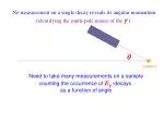 Nuclear Angular Momentum Measurement Techniques and Quantum Cascade Simulations - slide 1