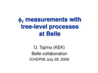 f 1 measurements with tree-level processes at Belle