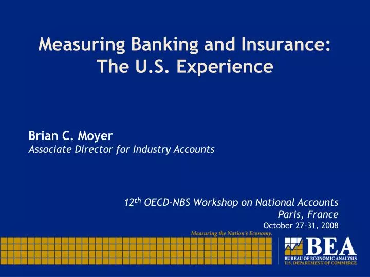 measuring banking and insurance the u s experience