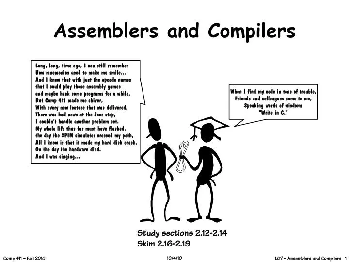 assemblers and compilers