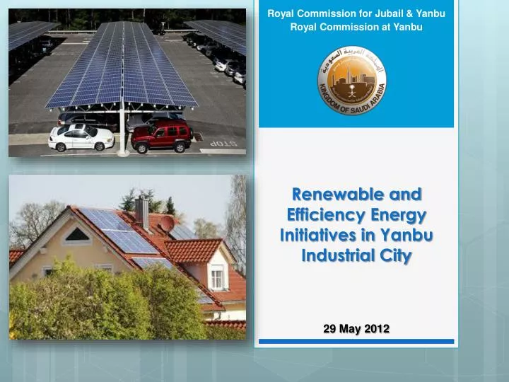 renewable and efficiency energy initiatives in yanbu industrial city