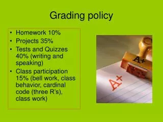 Grading policy