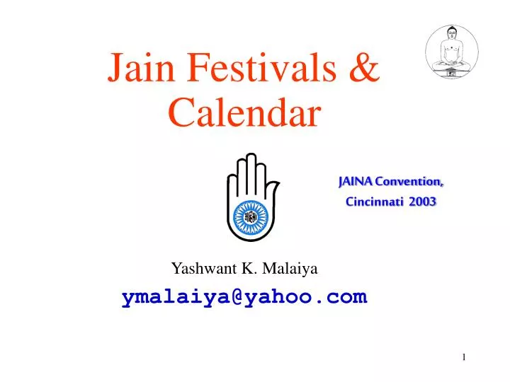 PPT Jain Festivals & Calendar PowerPoint Presentation, free download