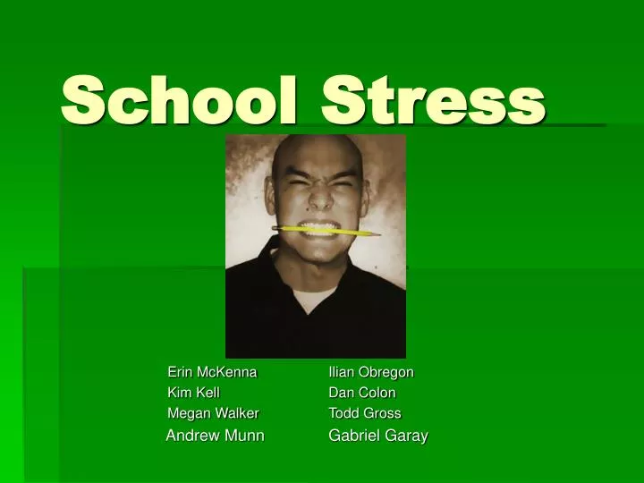school stress