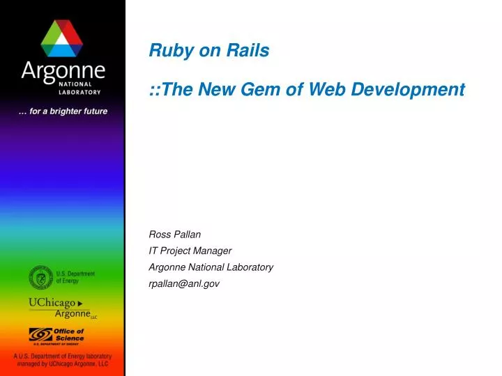 ruby on rails the new gem of web development