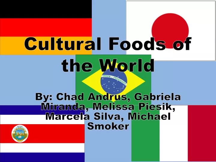 cultural foods of the world