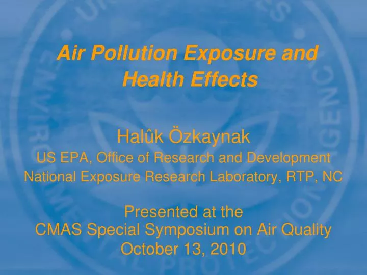 air pollution exposure and health effects