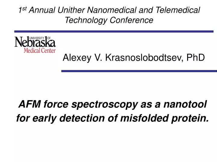 afm force spectroscopy as a nanotool for early detection of misfolded protein